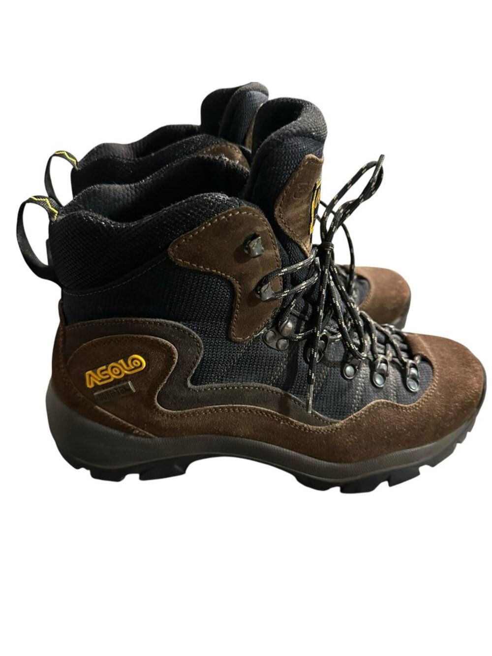 ASOLO Cerro Torre Gore-Tex Hiking Boots Brown Suede Vibram Mens 9 US Insulated